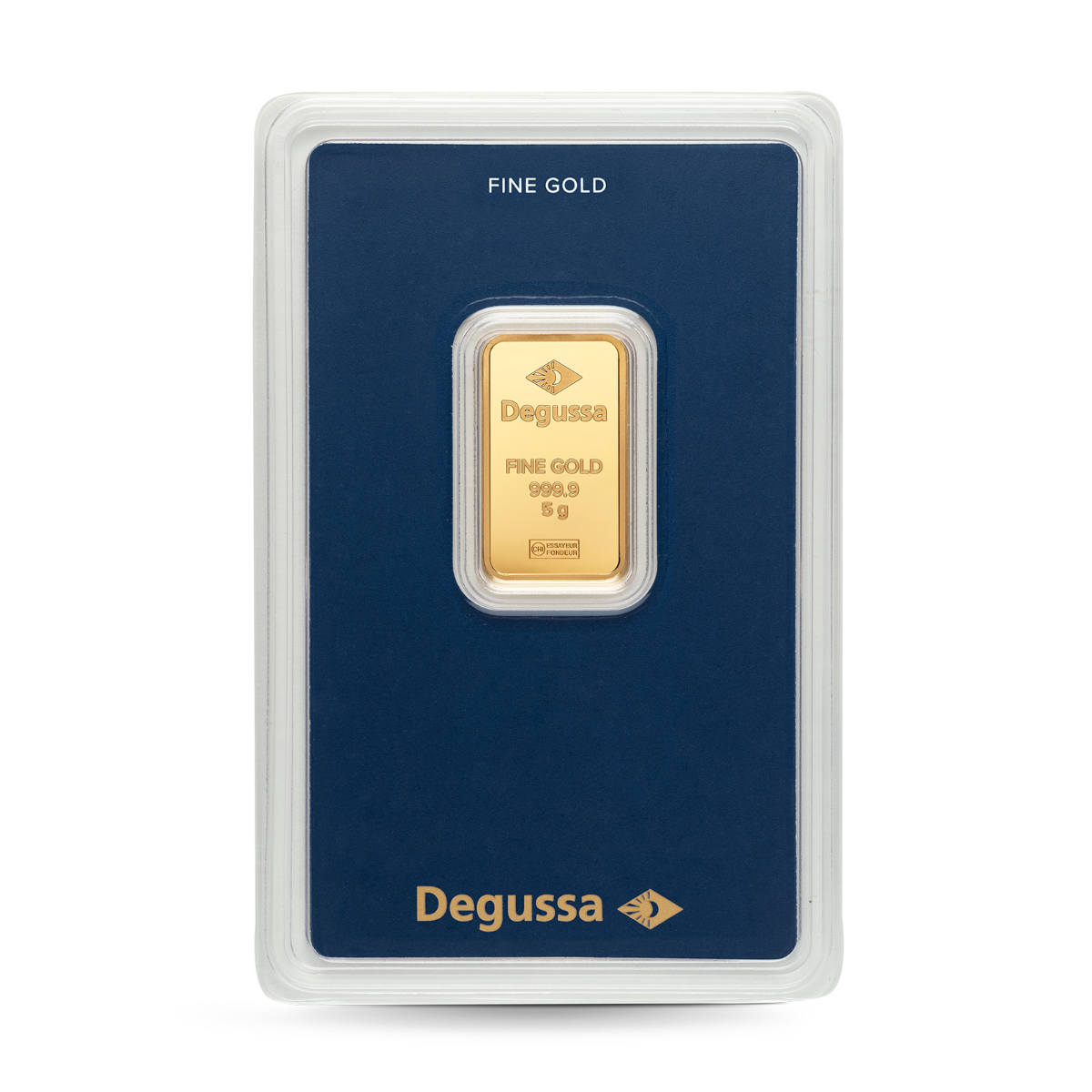 Barra de oro Degussa 5 g