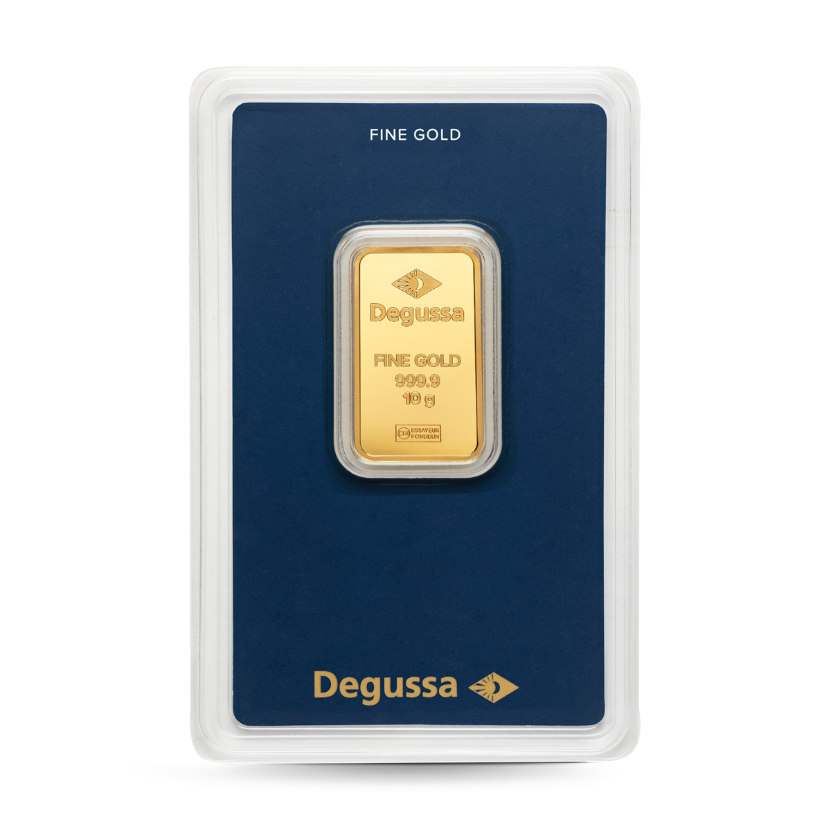 Barra de oro Degussa 10 g