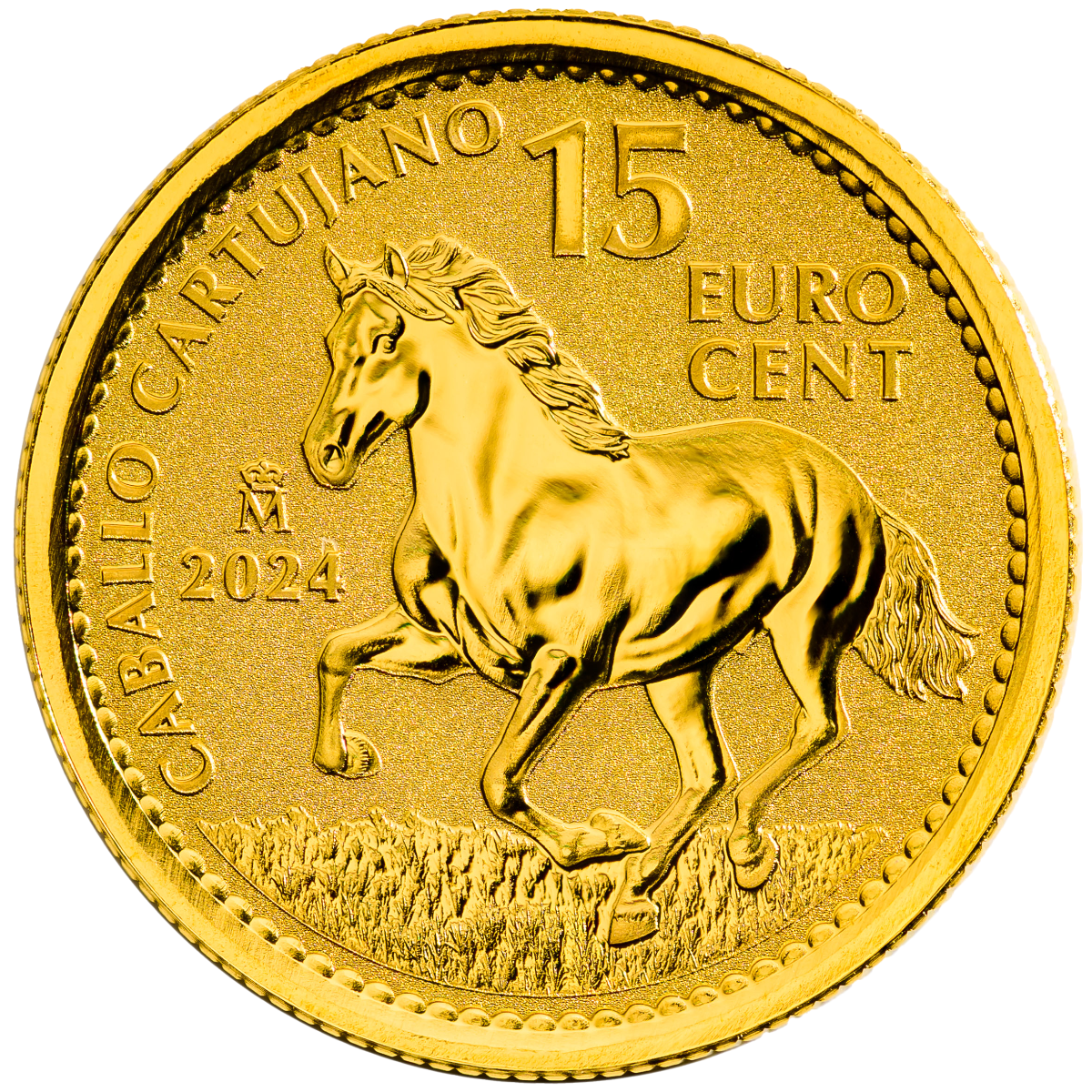 Moneda de oro 1/10oz Caballo