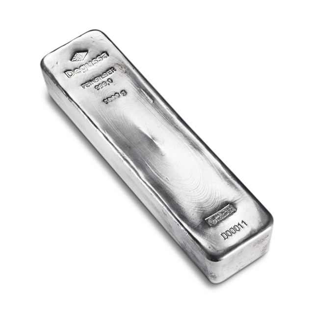 5 kg Degussa silver bar 