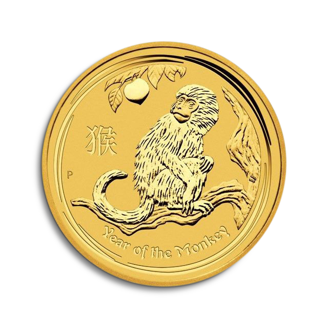 Moneda de oro Lunar II 1 oz Mono 2016