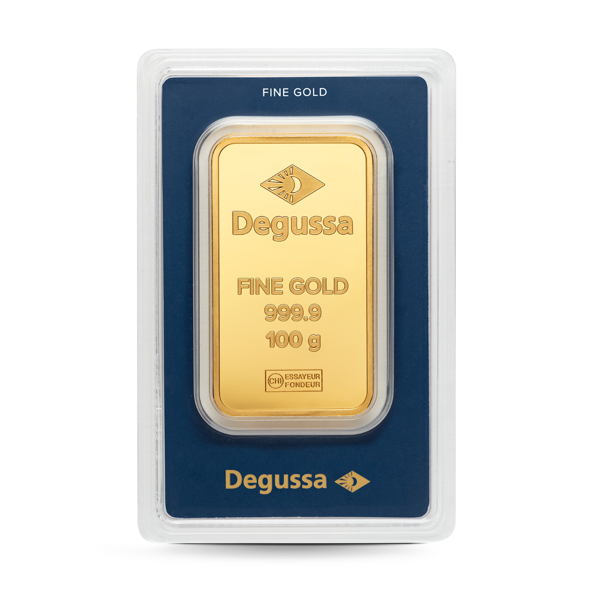 'Barra de oro acuñada Degussa 100 g'