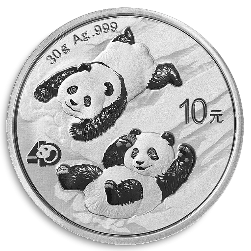 'Moneda de plata China Panda 30 gr'