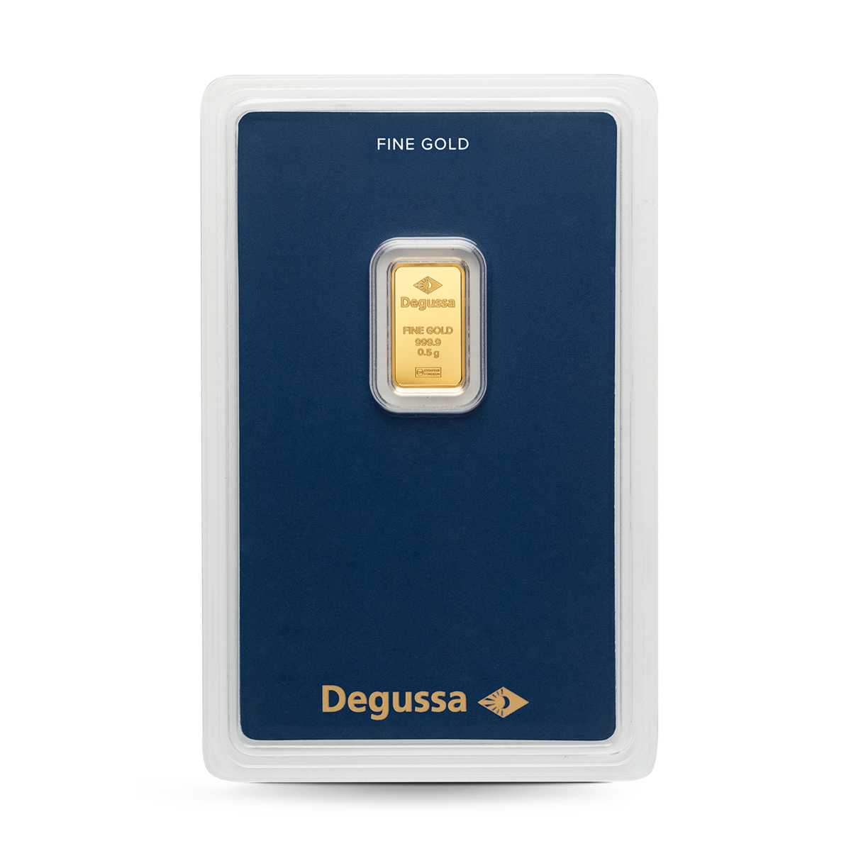 'Barra de oro Degussa 0,5 g'