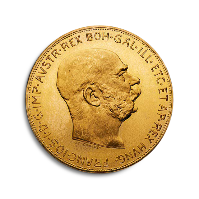 '100 Coronas Austria moneda de oro'