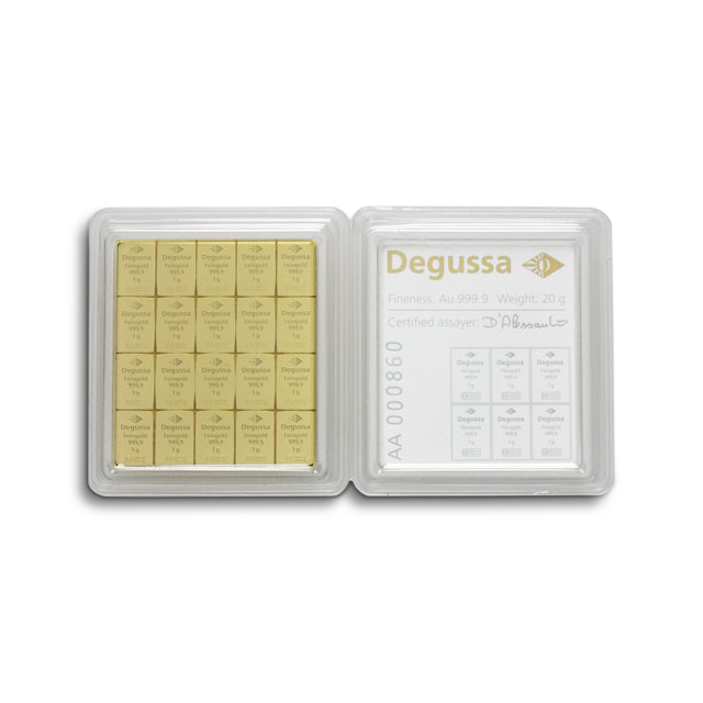 'Barra de oro Combi Degussa 20 g'