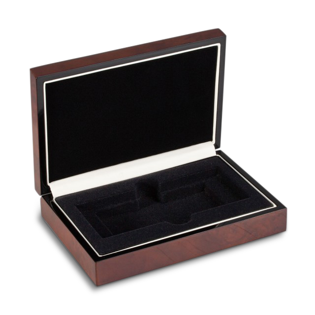 'Estuche madera para lingotes Degussa de 1/2kg y 1kg de oro'