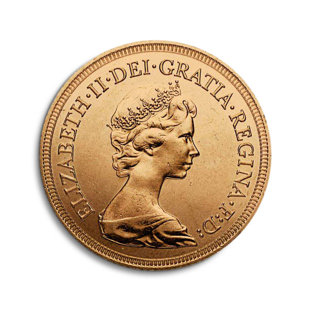 '1 soberano Isabel II “diadema”  1974-1984 Moneda de oro'