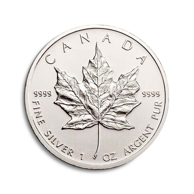 'Moneda de plata Canadian Maple Leaf 1 oz'