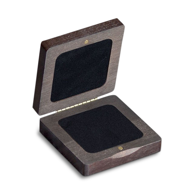 'Caja de madera con espuma “memoria”'