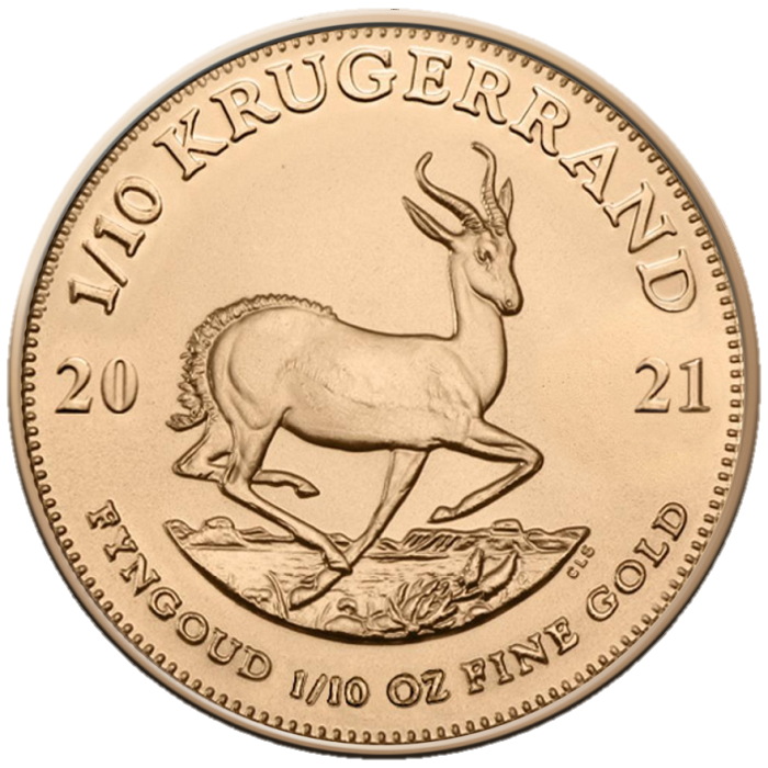 'Moneda de oro Krugerrand 1/10 oz'