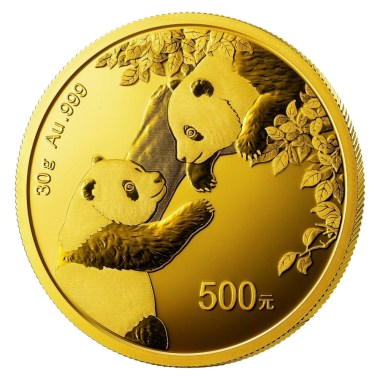 'Moneda de oro China Panda 30g'