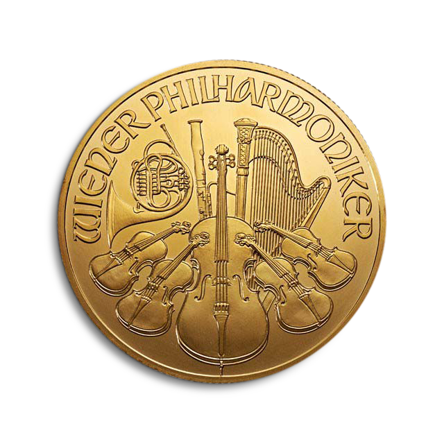 'Moneda de oro Filarmónica de 1 oz'