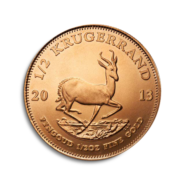 'Moneda de oro Krugerrand 1/2 oz'