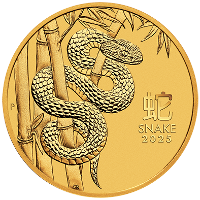 'Moneda de oro 1oz Lunar III Snake 2025'