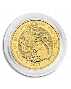 1 Oz Tudor Beasts Lion of England Gold Coin 2022