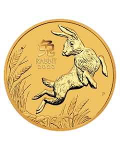 Moneda de oro 1oz Lunar Conejo 2023