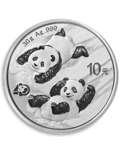  Moneda de plata China Panda 30 gr