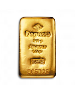 250 g Degussa gold bar ingot