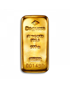 500 g Degussa gold bar