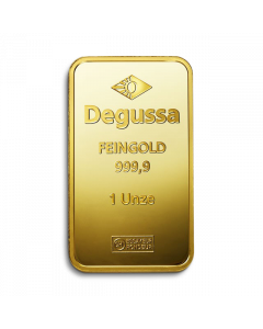 1 oz Degussa gold bar