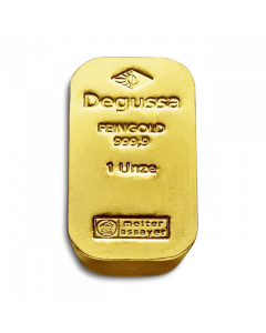 Histórica barra de oro de Degussa 1 oz