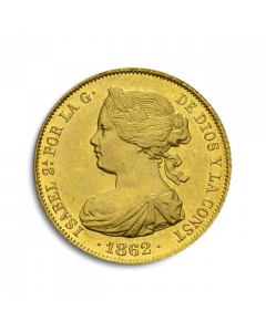 100 Reales Isabell II Moneda de Oro