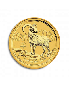 1 oz Lunar II gold coin goat 2015