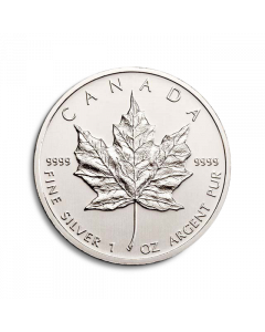 Moneda de plata Canadian Maple Leaf 1 oz 
