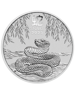 Moneda de plata Lunar III 1 oz Snake 2025 