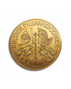 Moneda de oro Filarmónica de 1/2 oz 2014