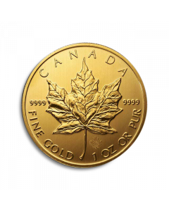 Moneda de oro Canadian Maple Leaf 1 oz 2014