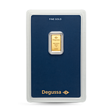 Barra de oro Degussa 1 g