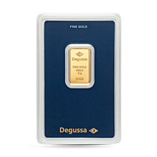 Barra de oro Degussa 5 g