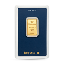 Barra de oro Degussa 10 g