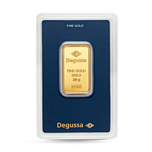 Barra de oro Degussa 20 g