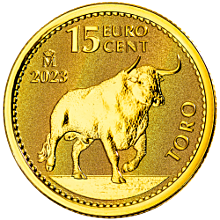Moneda de oro 1/10oz Toro