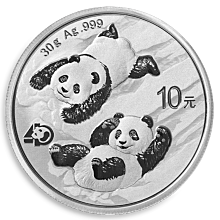 Moneda de plata China Panda 30 gr