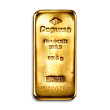 Barra de oro Degussa 1 kg