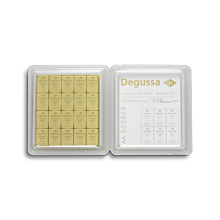 Barra de oro Combi Degussa 20 g