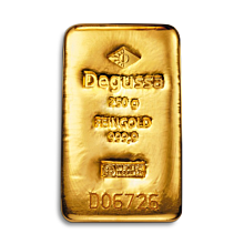 Barra de oro Degussa 250 g