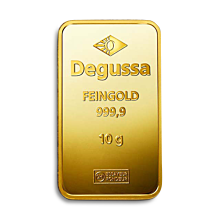 10 g Degussa gold bar