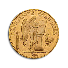 Moneda de oro 20 Francos Napoleon Genius