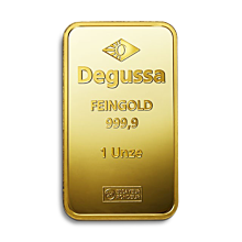 1 oz Degussa gold bar