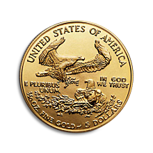 Moneda de oro American Eagle 1/10 oz