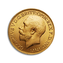 1 soberano George V 1910-1936 Moneda de oro