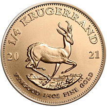 Moneda de oro Krugerrand 1/4 oz 2014