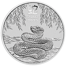 Moneda de plata Lunar III 1 oz Snake 2025