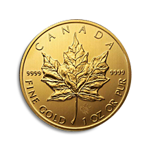 Moneda de oro Canadian Maple Leaf 1 oz 2014