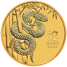 Moneda de oro 1oz Lunar III Snake 2025